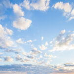 Blue sky clouds background.